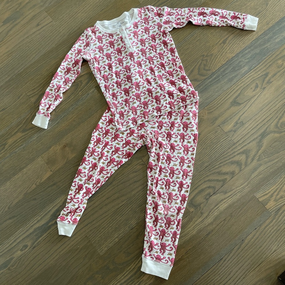 Roller Rabbit - Pink Kids Pajama Set - size 10